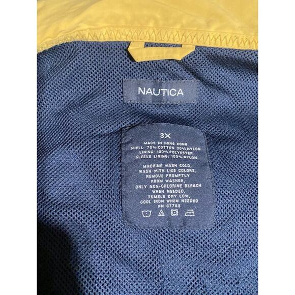 Nautica Jacket Mens Size 3X Blue Knit Casual Full Zip Up Lined - Picture 3 of 8